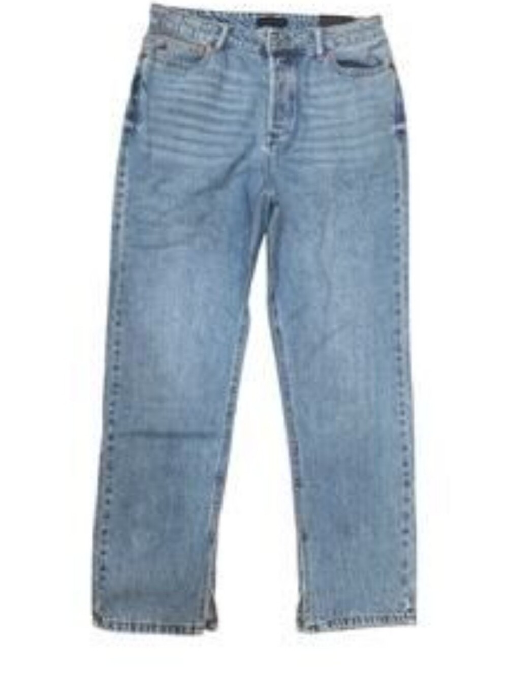 House of Harlow Super High Rise Straight Split Hem Jeans